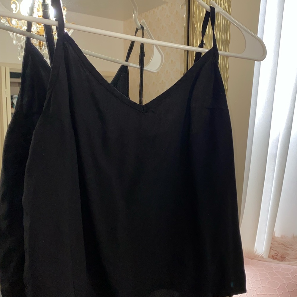 Black tank top